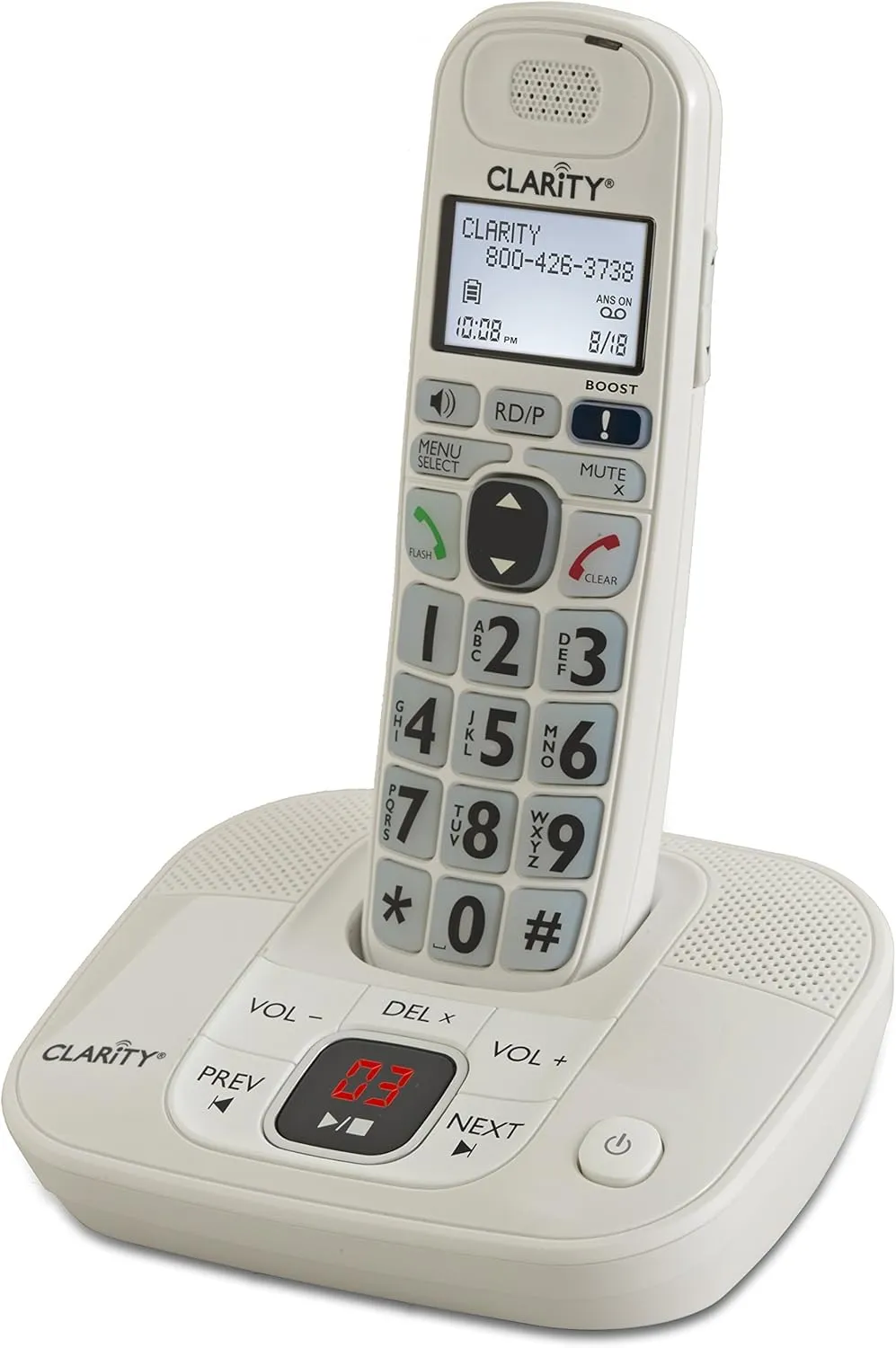 CLARITY CLARITY-D712 — Amplified Low Vision Cordless w/ Answer