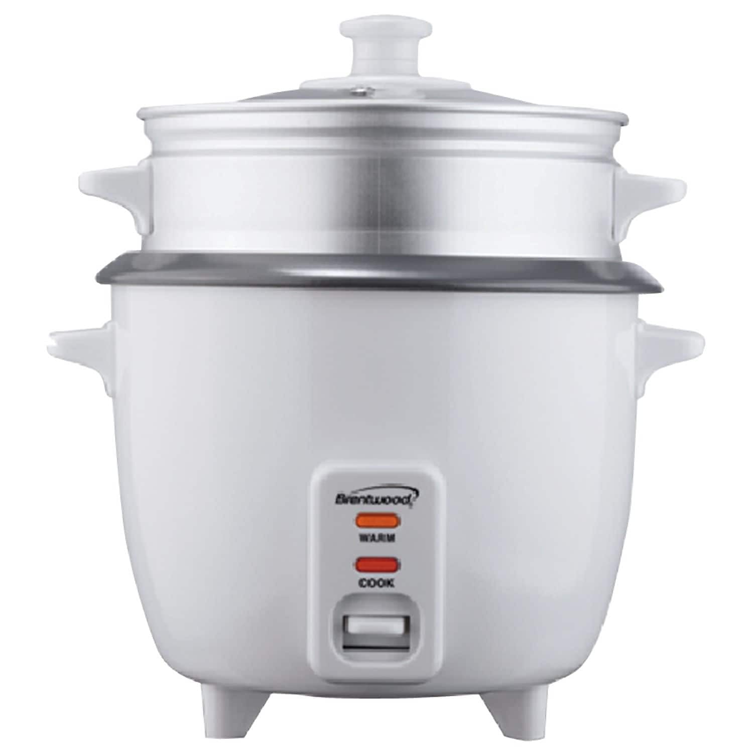 Brentwood TS-380S — RICE COOKER W/STMR WHT