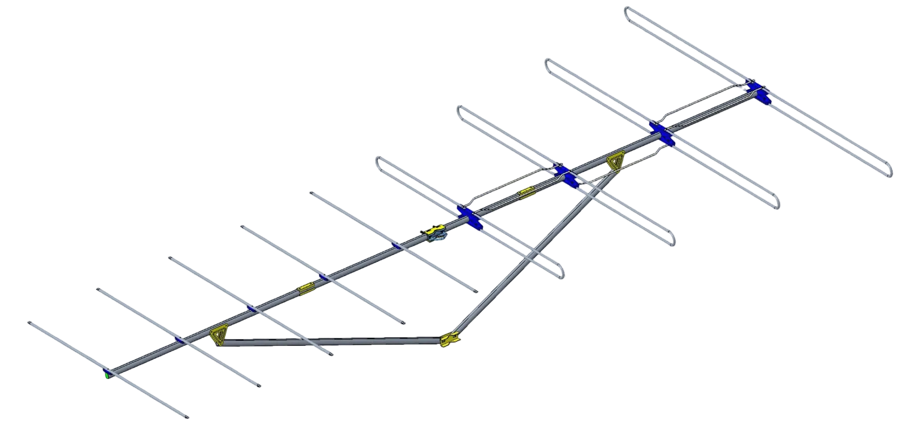 SKY BLUE ANTENNA SBFM9 — SBFM9 Long Range FM Antenna 135" Boom High Gain