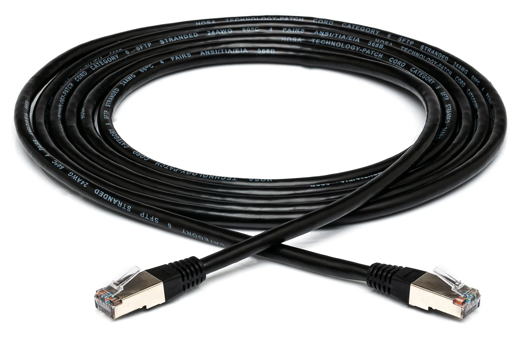Hosa Tech CAT-650BK — CAT6 Cable 8p8c To Same 50'