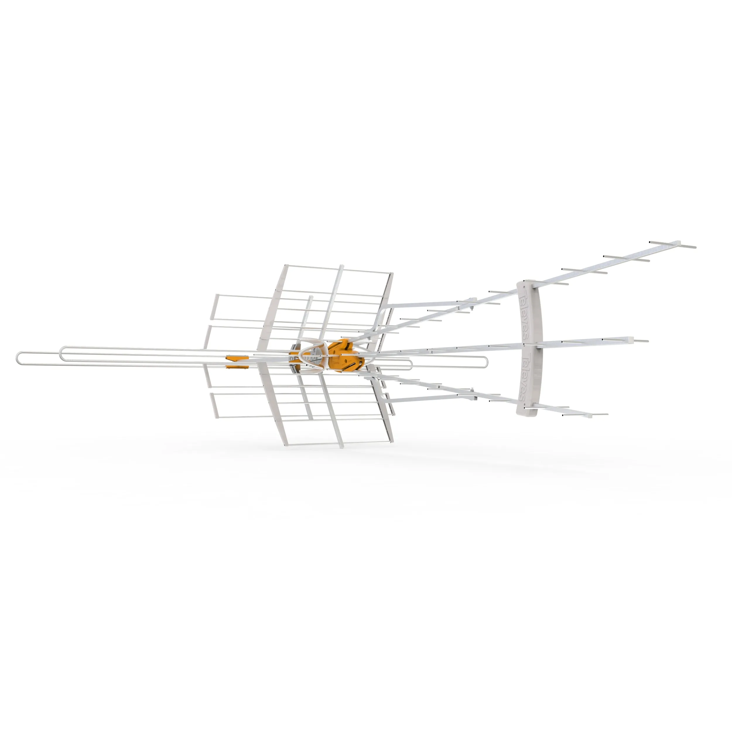 TELEVES 148383 — DAT BOSS MIX LR antenna W/Preamp, Long Range, Low-VHF/High-VHF/UHF Repack ready, Replaces 148381