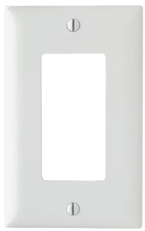 Vanco International 820511 — Decor Face Plate Single White