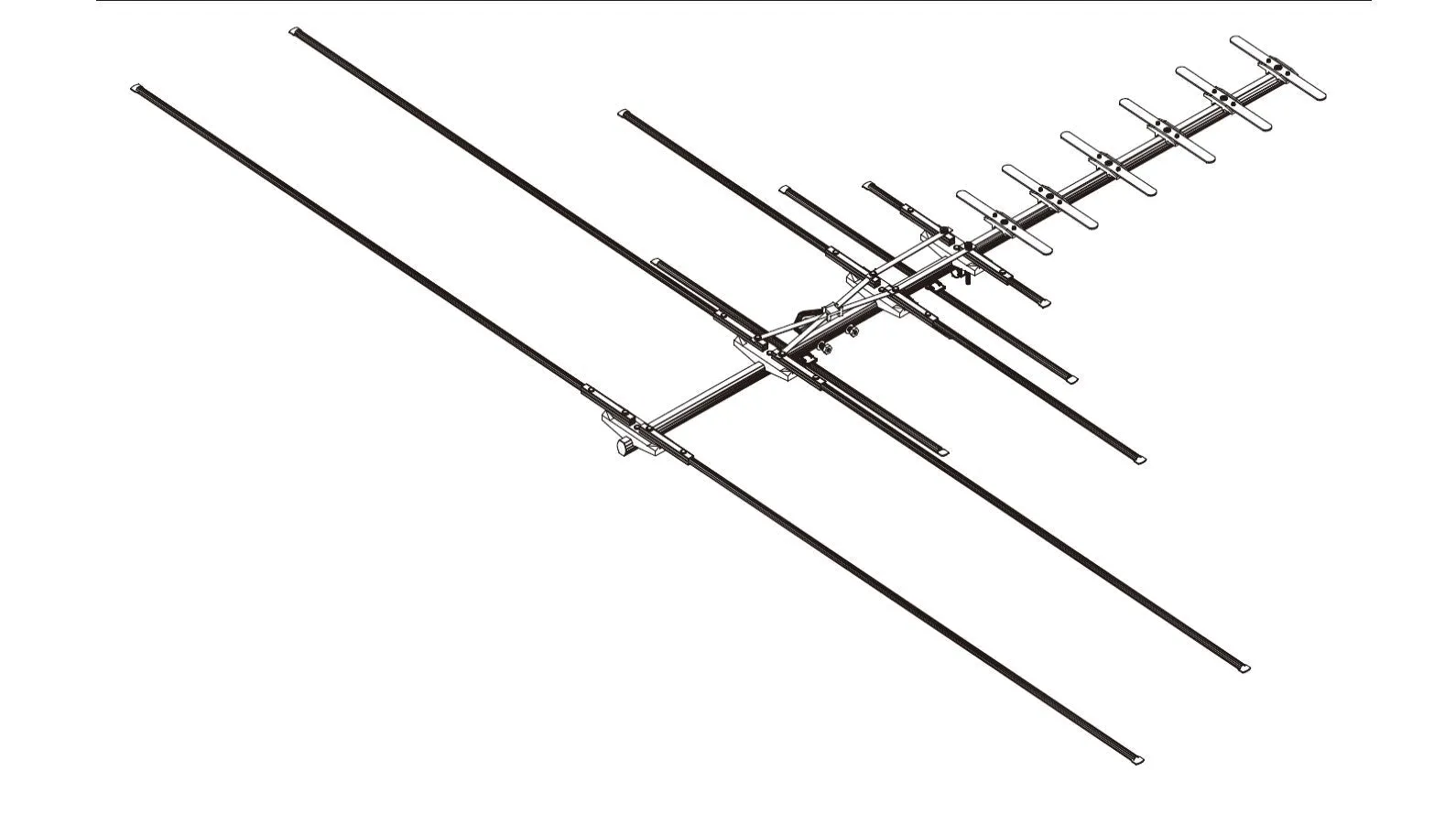 SKY BLUE ANTENNA SB16 — Low Vhf/Uhf Metro Ch 2-49 54 Boom