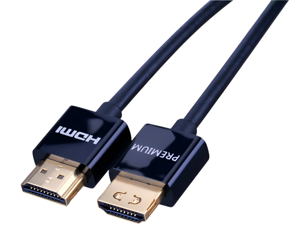 Vanco International USCP08 — 8' HDMI Cable Ultra Slim Certified 2.0 18gbps 4k@60hz Hdr 34awg