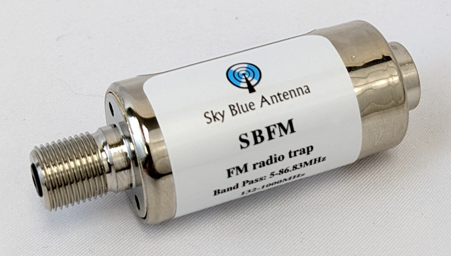 SKY BLUE ANTENNA SBFM — FM trap for TV antennas