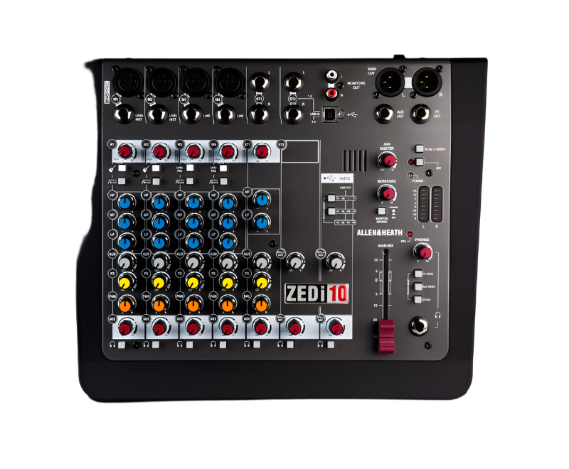 ALLEN and HEATH AH-ZEDI10 — Hybrid Compact Mixer 10 Channel with USB Interface