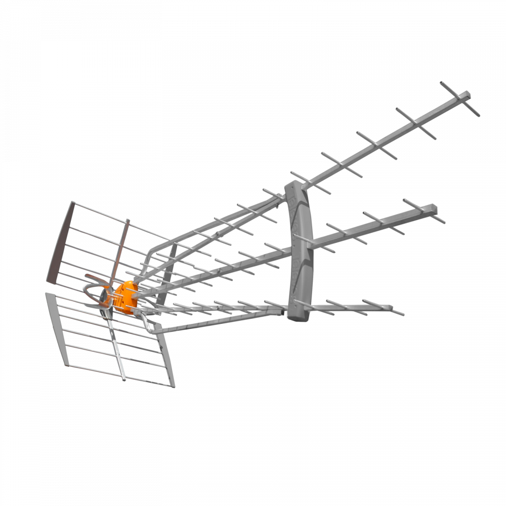 TELEVES 149784 — DAT BOSS LR UHF Antenna W/Pre-Amplifier, Long Range/Fringe (149783)