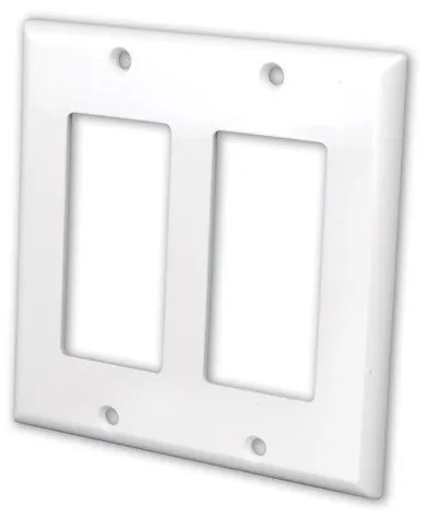 Vanco International 820512 — Decor Face Plate Dual White
