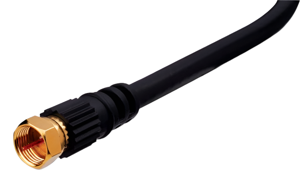Vanco International FFRG6U6WX — RG6 F Type Plug To F Type Plug Coaxial Cable 6' White Bulk