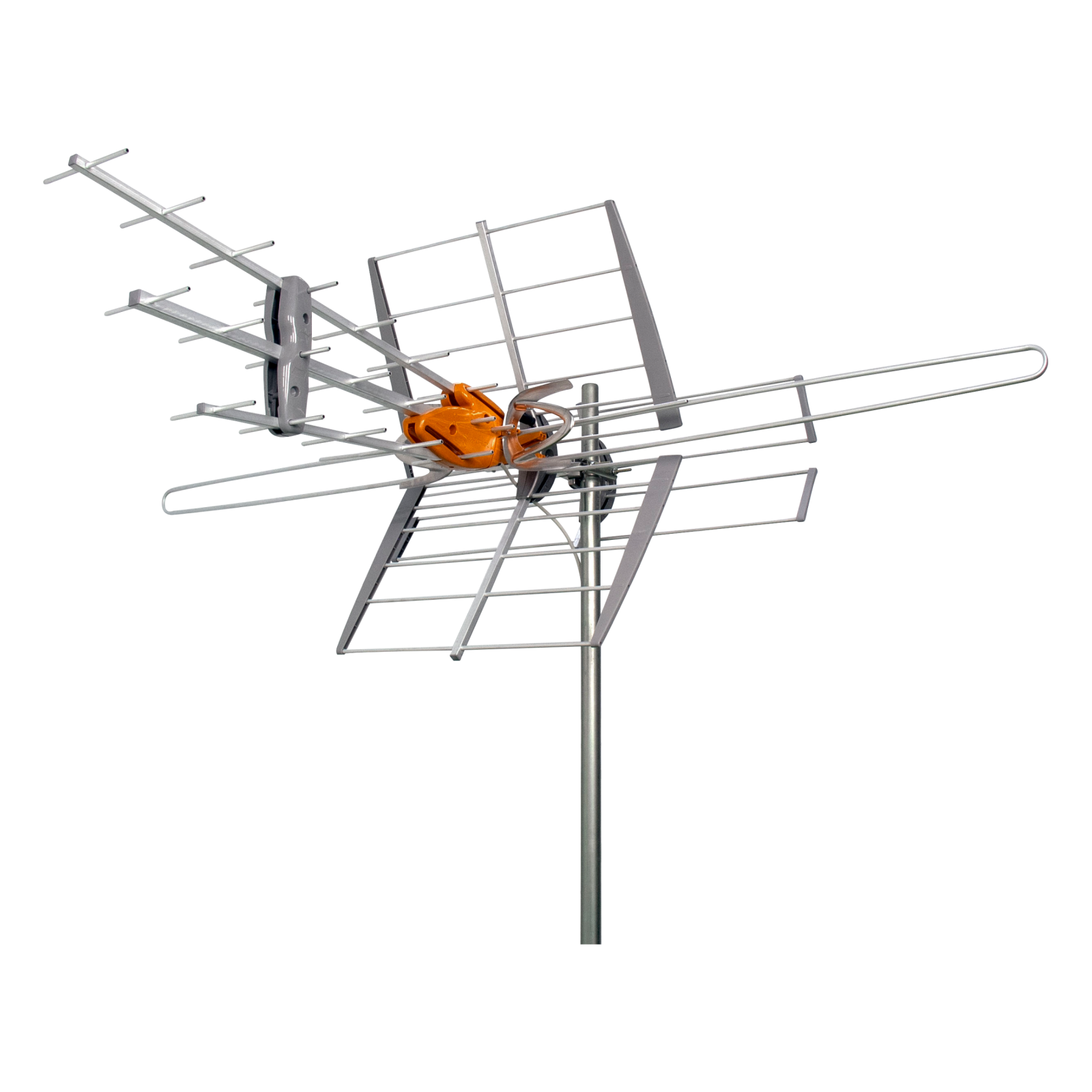 TELEVES 148281 — DAT BOSS MIX TV Antenna with W/Preamp, LO-VHF/HI-VHF/UHF
