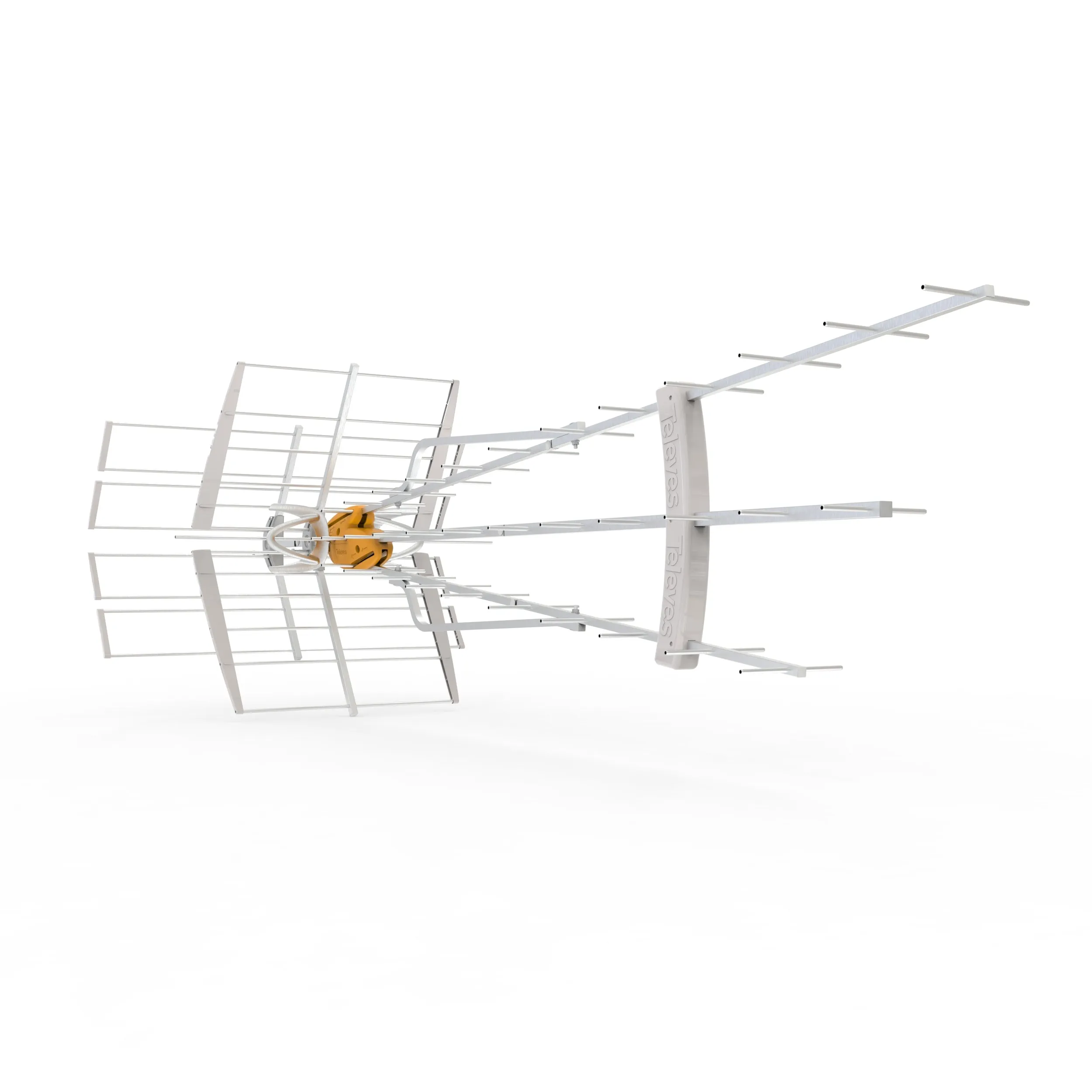 TELEVES 149884 — DAT BOSS MIX LR Repack Ready Antenna W/5G Filtered Preamp UHF/high-VHF Long Range/Fringe-Deep Fringe