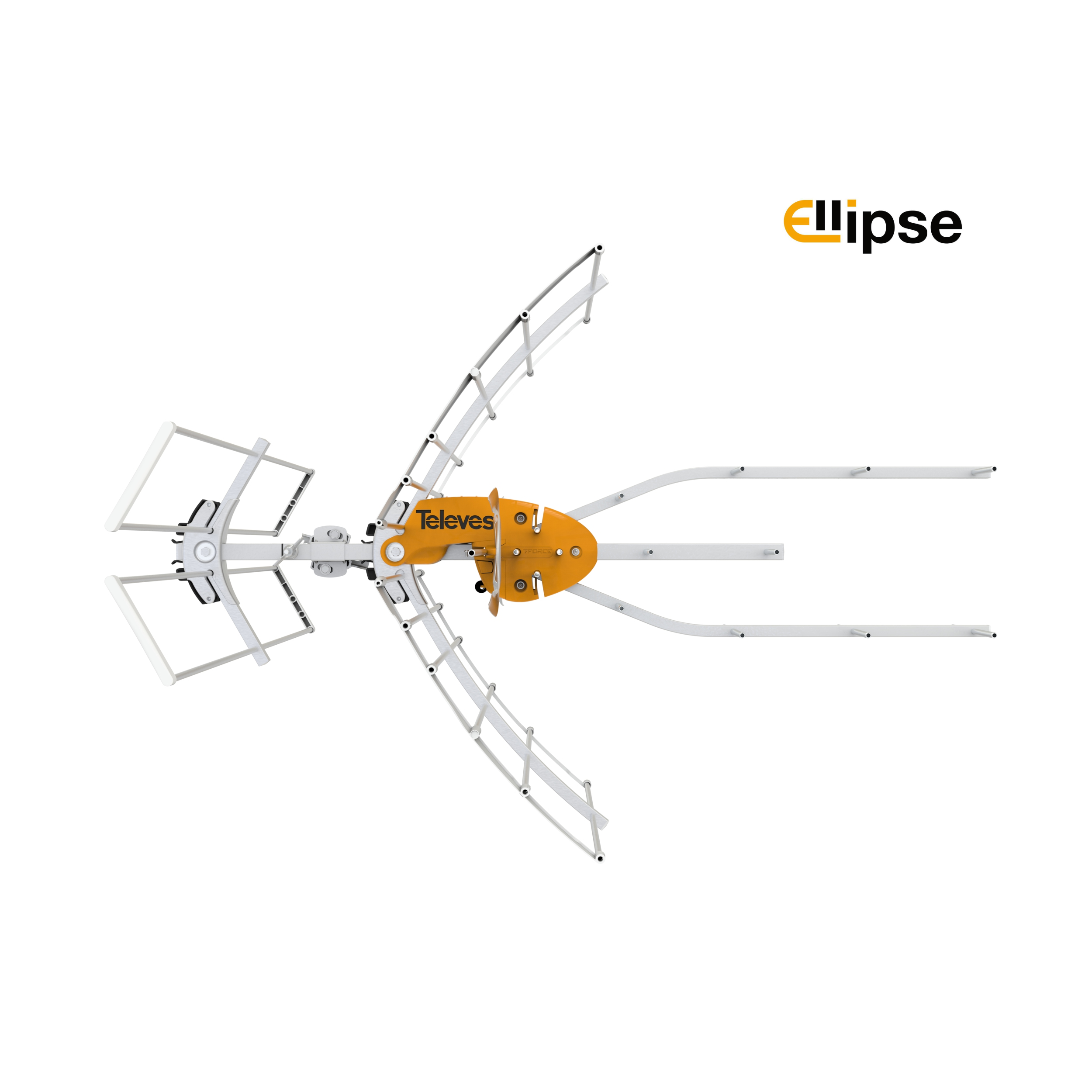 TELEVES 148883 — ELLIPSE MIX HDTV antenna Channels 7-36 High-VHF/UHF LTE/5G Filter