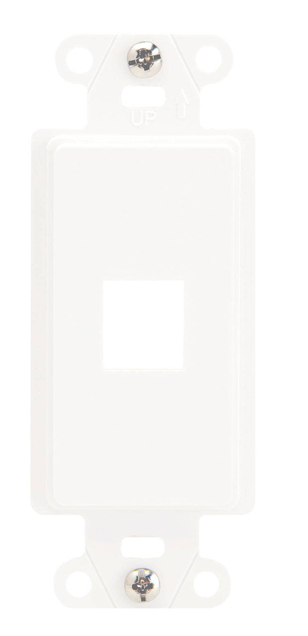 ONQ WP3411WH — DECOR OUTLET STRAP 1 PORT WH (M10)
