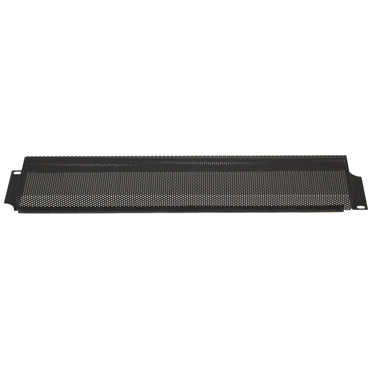 LOWELL MANUFACTURING SSC-2V — Rack Panel-Security Cover-2u, 18ga Flanged Steel/Vented, Blk