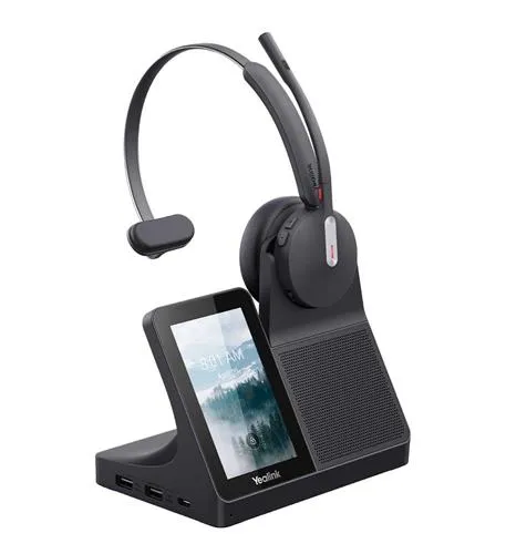 Yealink 1208737 — WH64 Workstation Mono - DECT Wireless Headset with Workstation