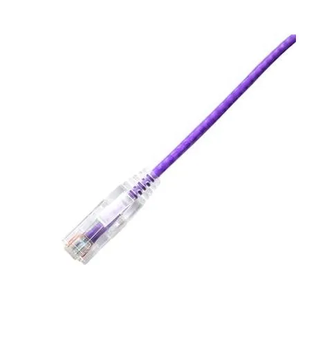 LYNN ELECTRONICS, LLC. LYN-CPCS-6PR-003F — PATCH CORD CAT6 SLIM 3FT PURPLE
