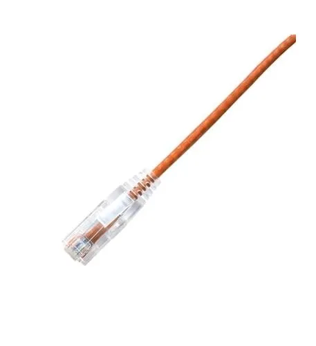 LYNN ELECTRONICS, LLC. LYN-CPCS-6OR-005F — PATCH CORD CAT6 SLIM 5FT ORANGE