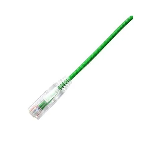 LYNN ELECTRONICS, LLC. LYN-CPCS-6GN-001F — PATCH CORD CAT6 SLIM 1FT GREEN