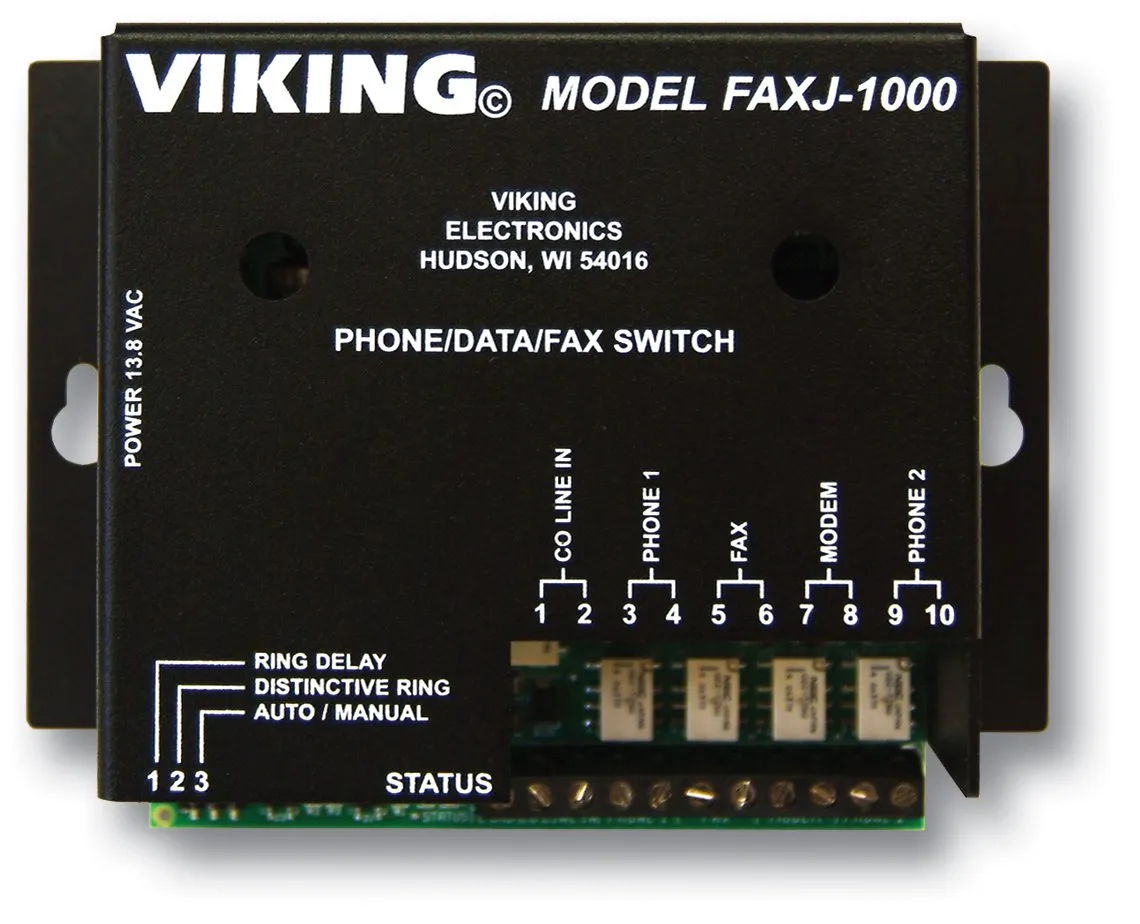 Viking Electronics VK-FAXJ-1000 — FaxJack Phone/Fax Switch
