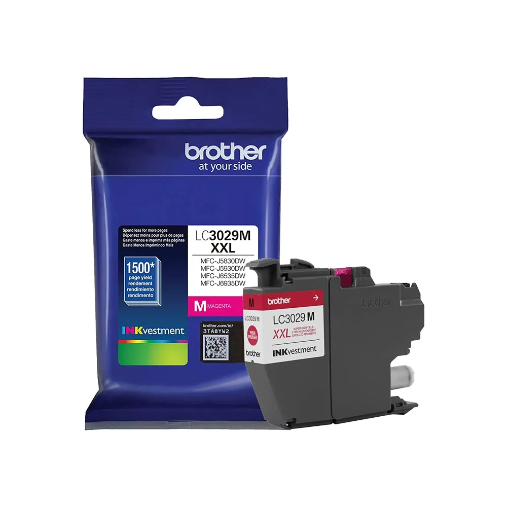 Brother BRT LC3029M — Brother INKvestment LC3029M Inkjet Ink Cartridge - Magenta - 1 Each - Inkjet - Super High Yield - Magenta