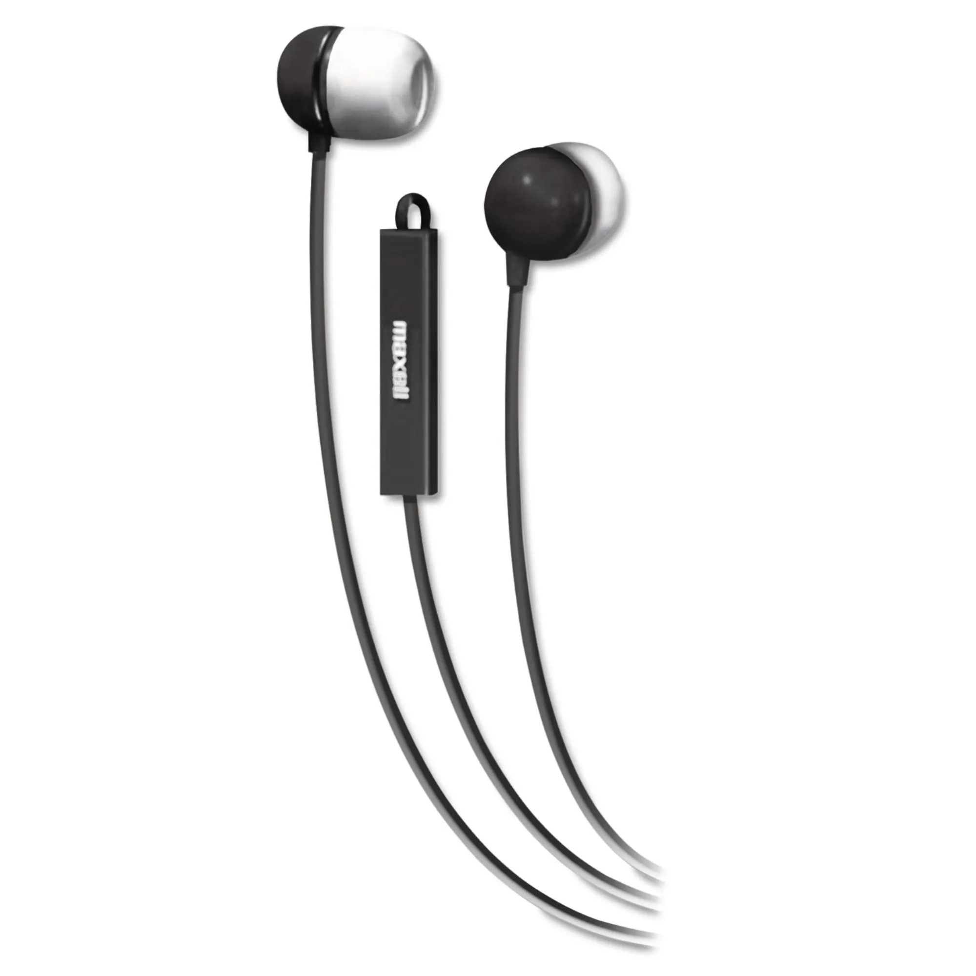 MAXELL MAX 190300 — Maxell In-Ear Headphones w/ Microphone & Remote Black, Wired