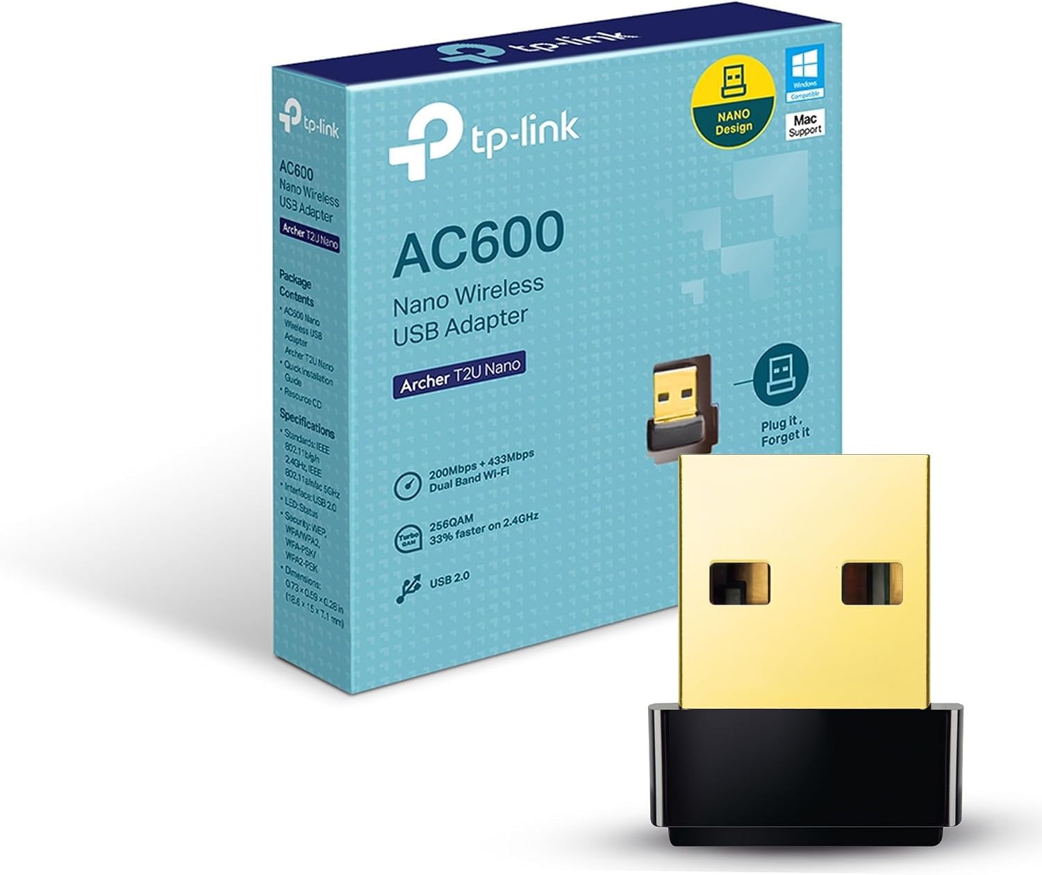 OMADA NETWORKS ARCHER T2U NANO — AC600 NANO WIRELESS USB ADAPTER