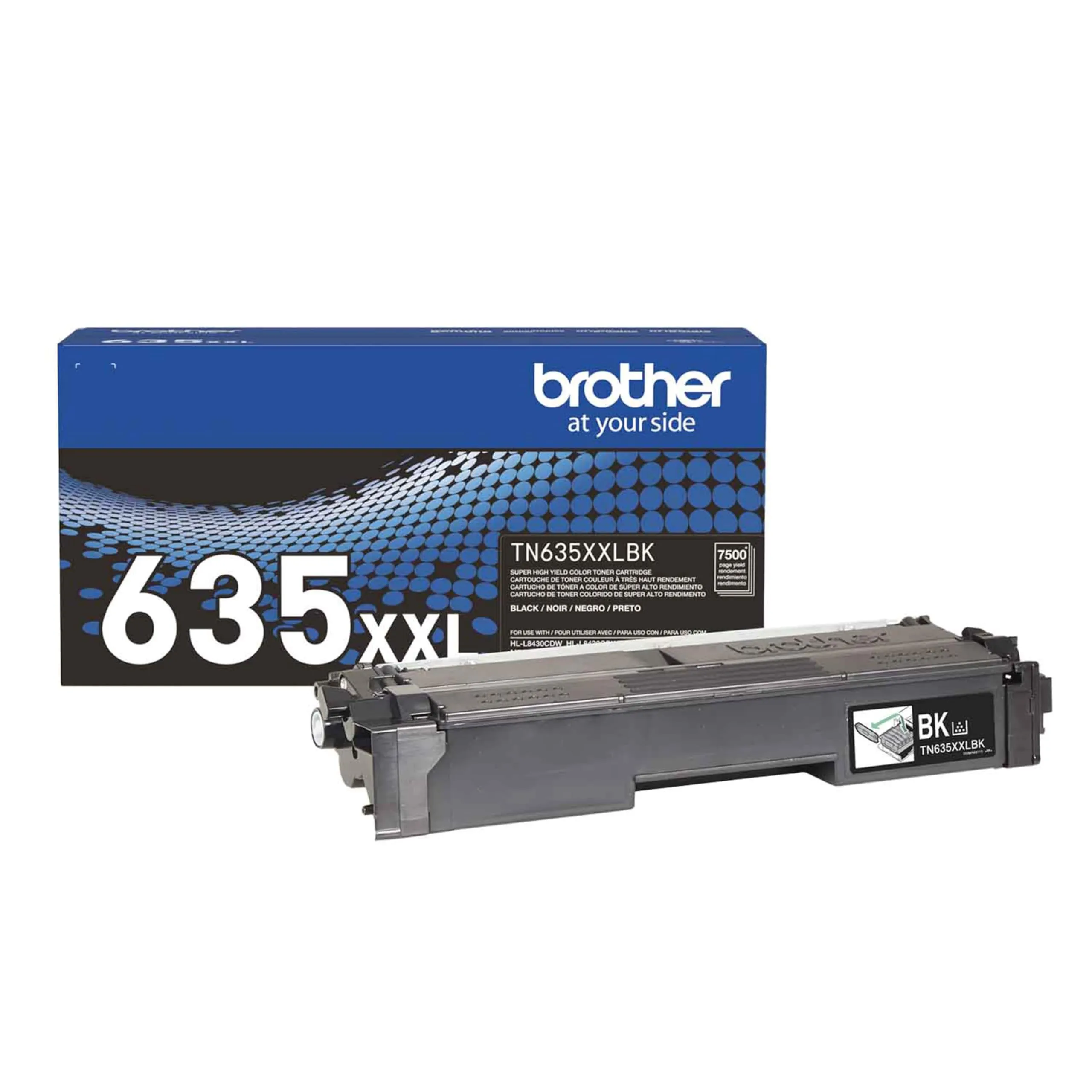Brother BRT TN635XXLBK — Brother Super High Yield Laser Toner Cartridge - Black - 1 Each - 7,500 pages