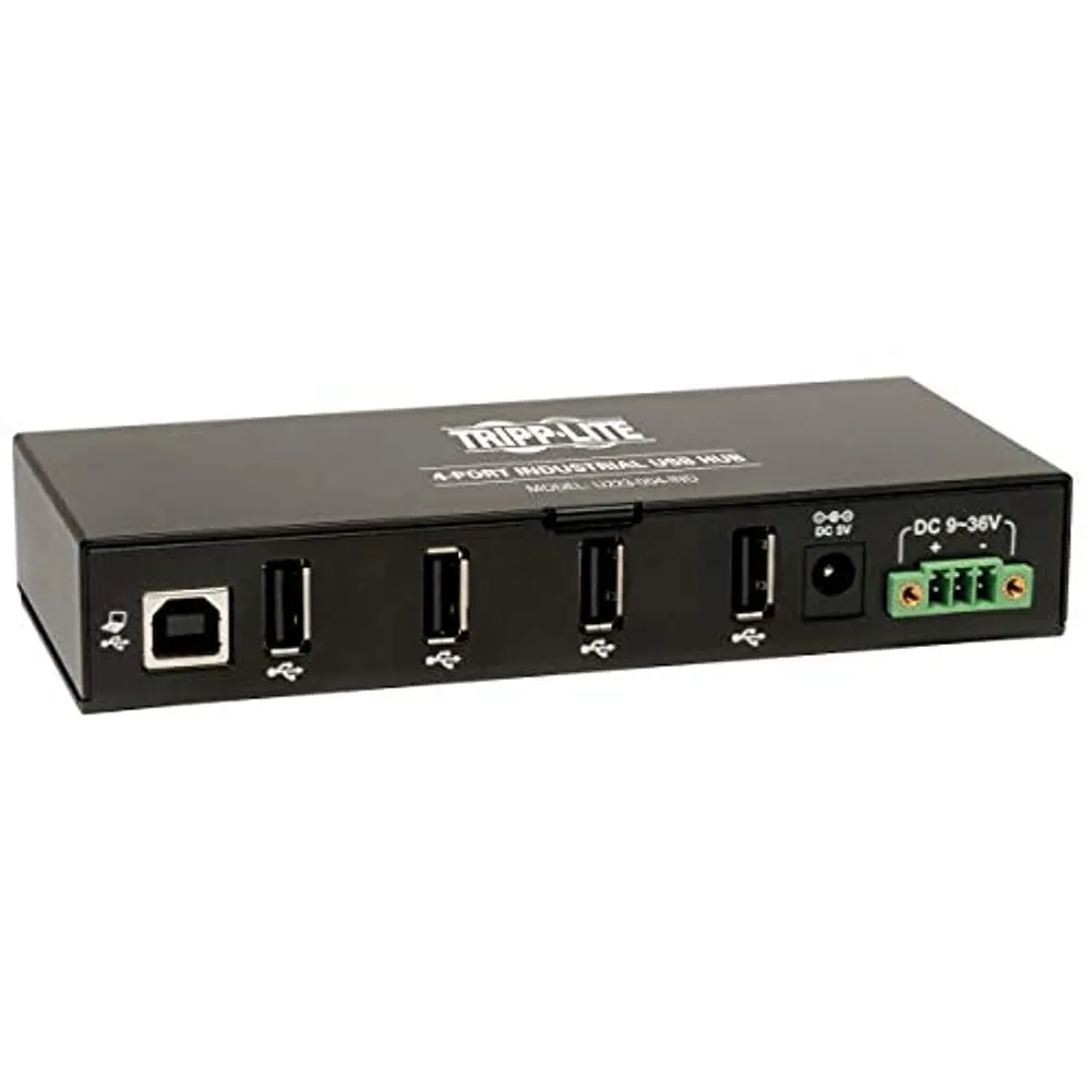 EATON TRIPP LITE SERIES CONNECTIVIT U223-004-IND — EATON, 4-PORT INDUSTRIAL USB 2.0 HUB HEAVY DUTY 15KV ESD IMMUNITY