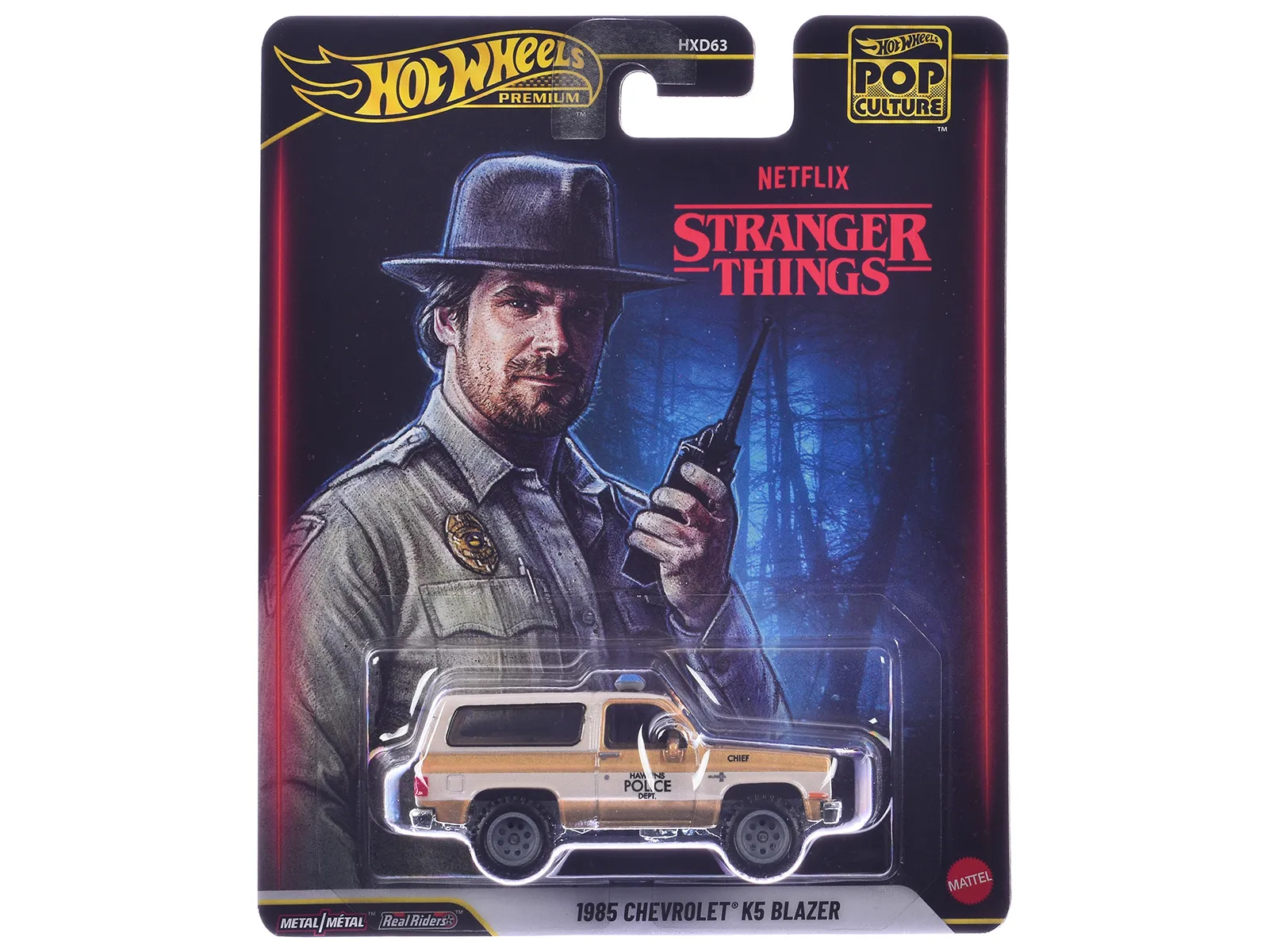 Hot Wheels JHW86 — 1985 Chevrolet K5 Blazer Gold Metallic and Cream "Stranger Things" (2016-2025) TV Series Diecast Model Car by Hot Wheels
