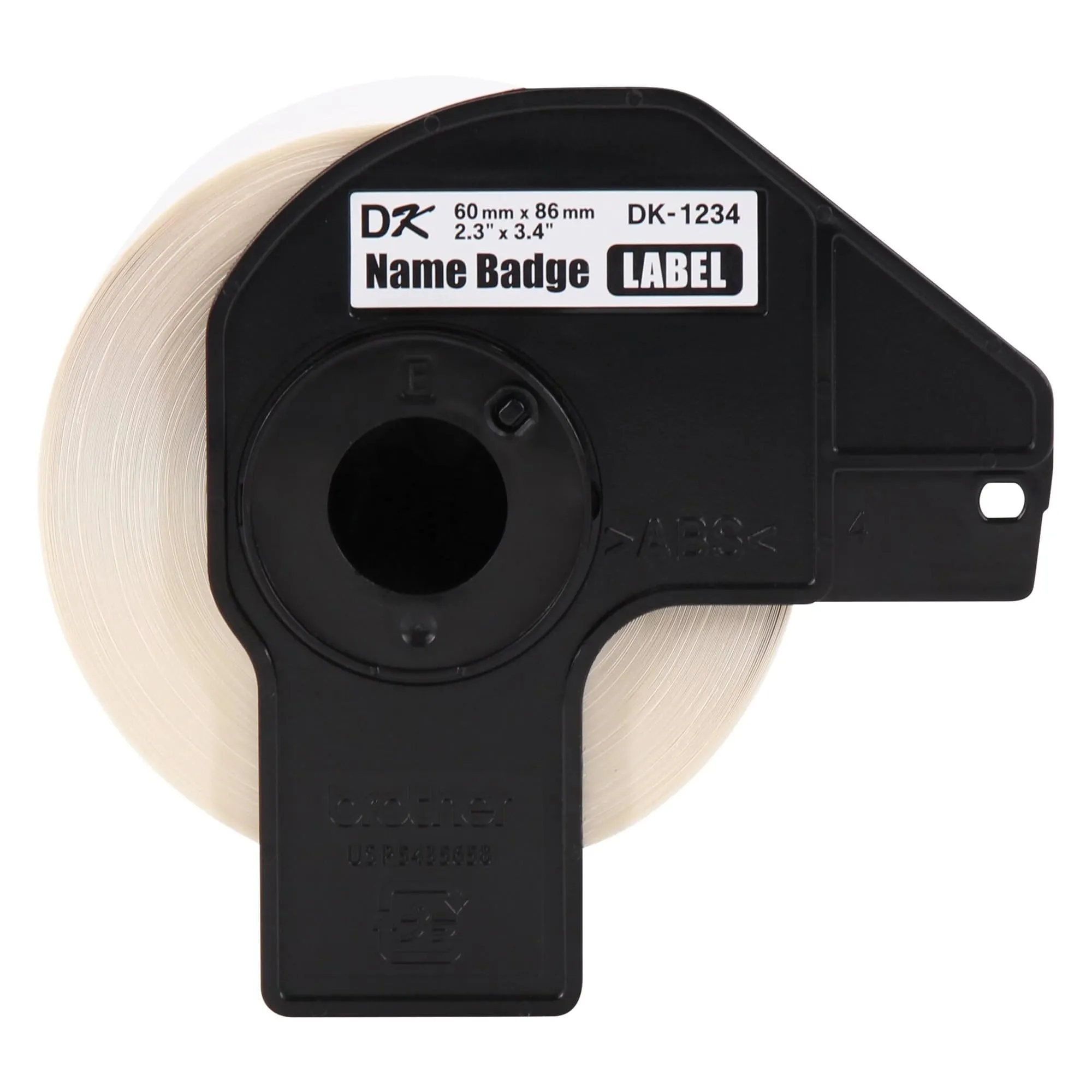 Brother BRT DK12343PK — Brother Adhesive Name Bagdes (260 Labels) 60mm 86mm (2.3" x 3.4") - 3 pack