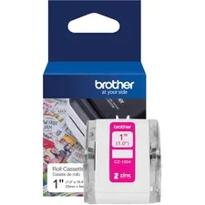 Brother BRT CZ1004 — Brother Multipurpose Label - 1" Width - Zero Ink (ZINK) - Paper - Water Resistant - 1 Each
