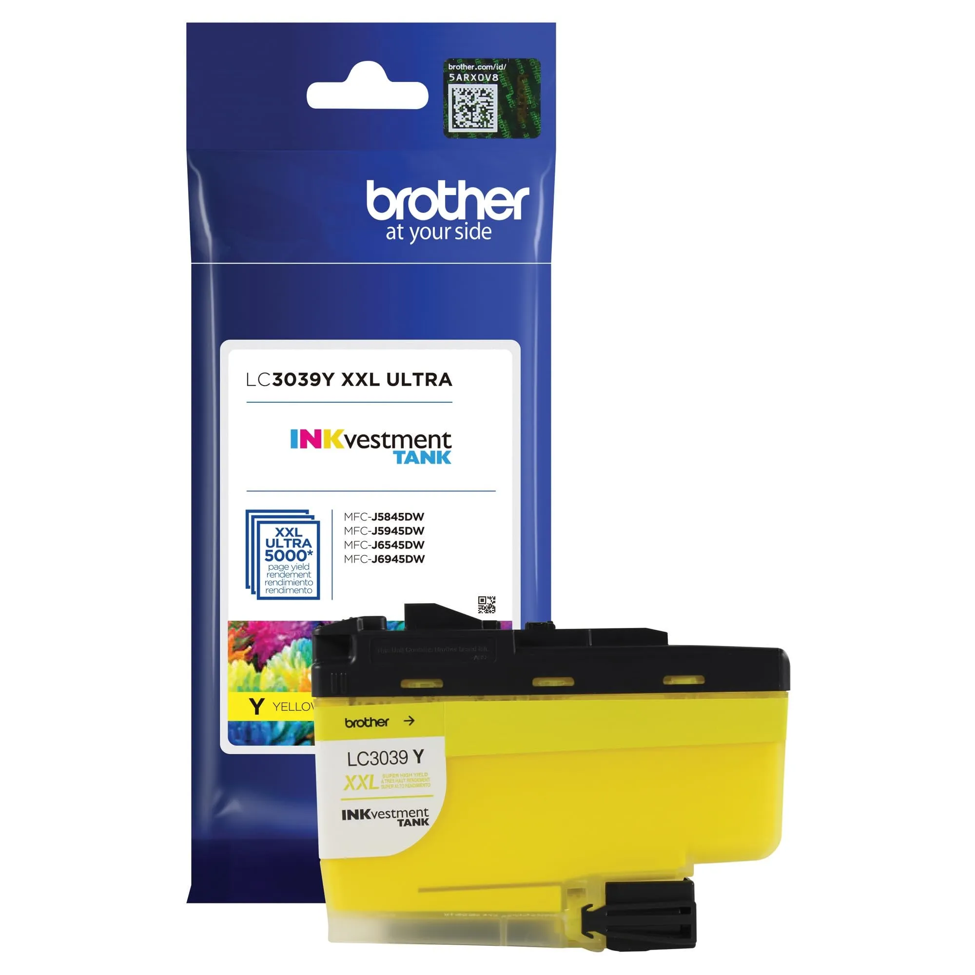 Brother BRT LC3039Y — Brother INKvestment LC3039Y Ultra High Yield Inkjet Ink Cartridge - Single Pack - Yellow - 1 Each - 5000 Pages