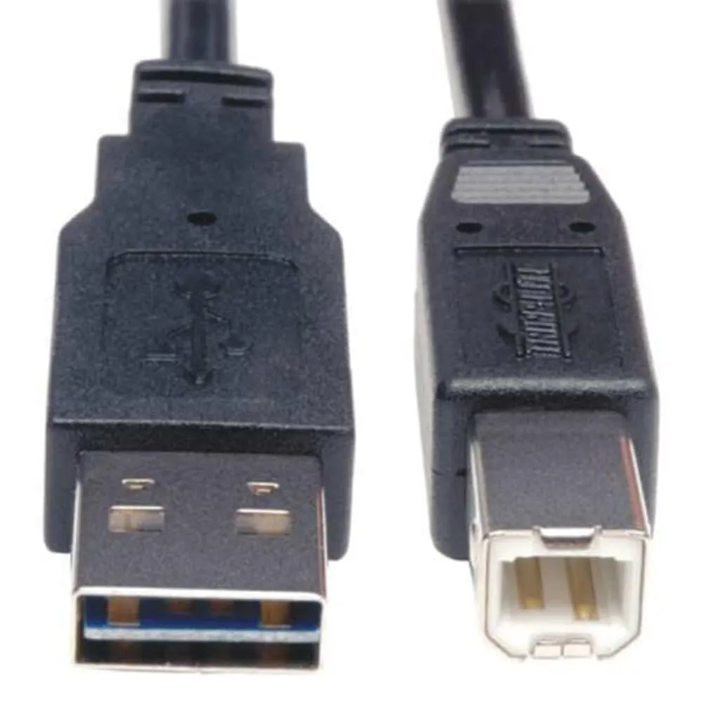 Eaton Tripplite UR022-010 — Tripp Lite 10ft Hi-Speed USB 2.0 Universal Reversible Device Cable M/M 10ft.