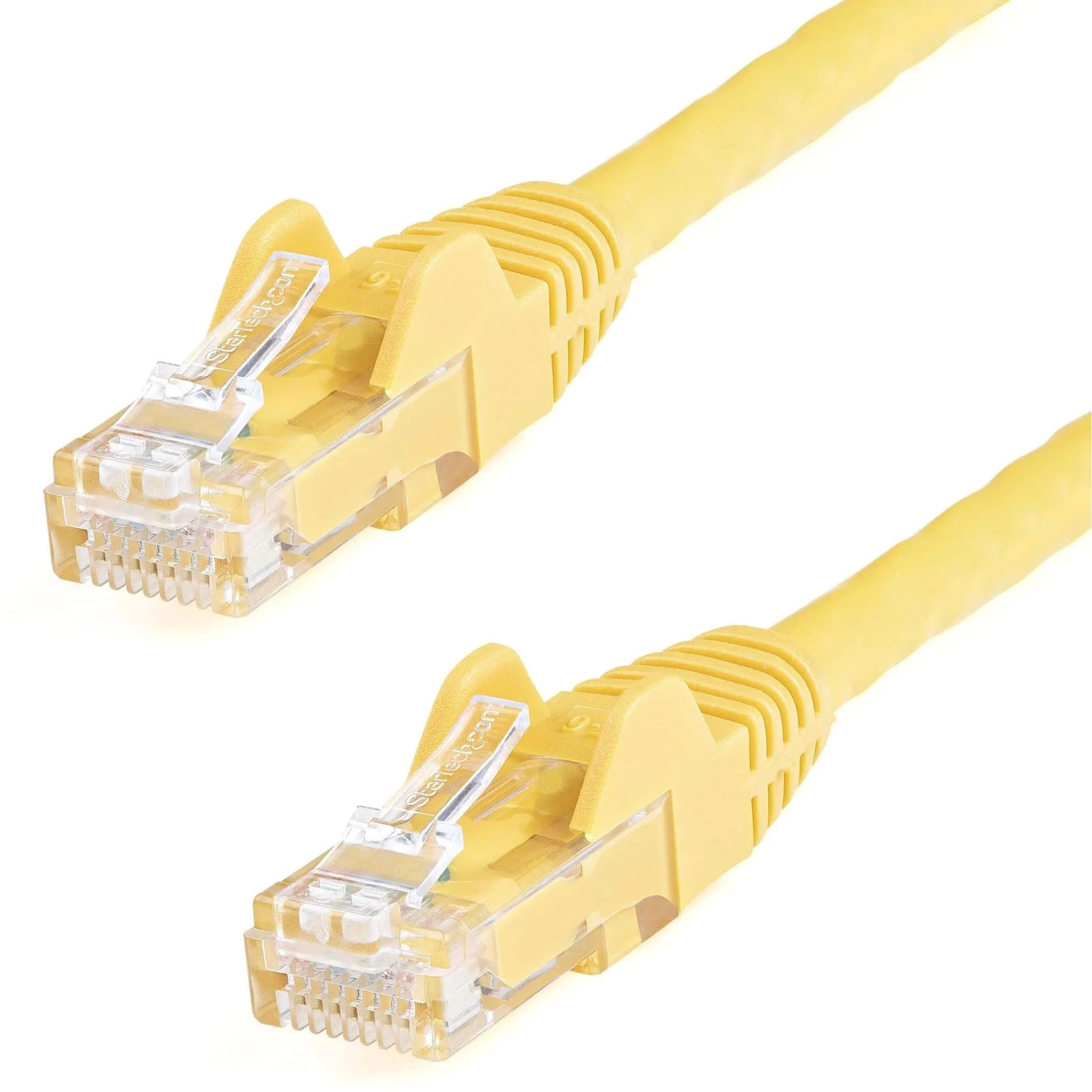 STARTECH STC N6PATCH3YL — StarTech.com 3 ft Yellow Snagless Cat6 UTP Patch Cable - 3 ft Category 6 Network Cable for Network Device, Workstation, Hub, Wall Outlet, Distribution Panel - First End: 1 x RJ-45 Network - Male - Second End: 1 x RJ-45 Network - Male - 10 Gbit/s - Patch Cable - Gold Plated Connector - CMG - 24 AWG - Yellow - 1 Each