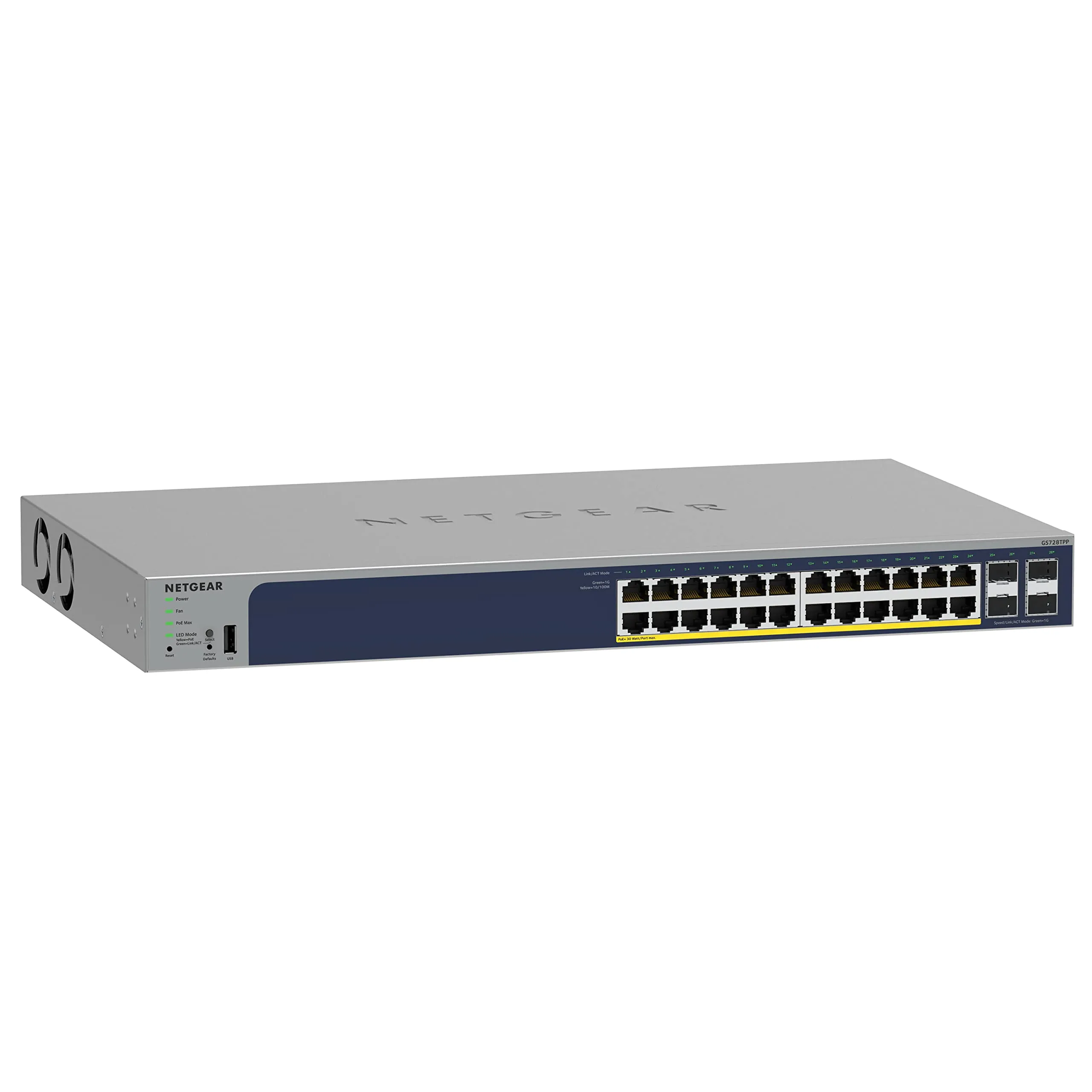 NETGEAR GS728TPP-300NAS — NETGEAR 28PT GE POE+ SMART SWI