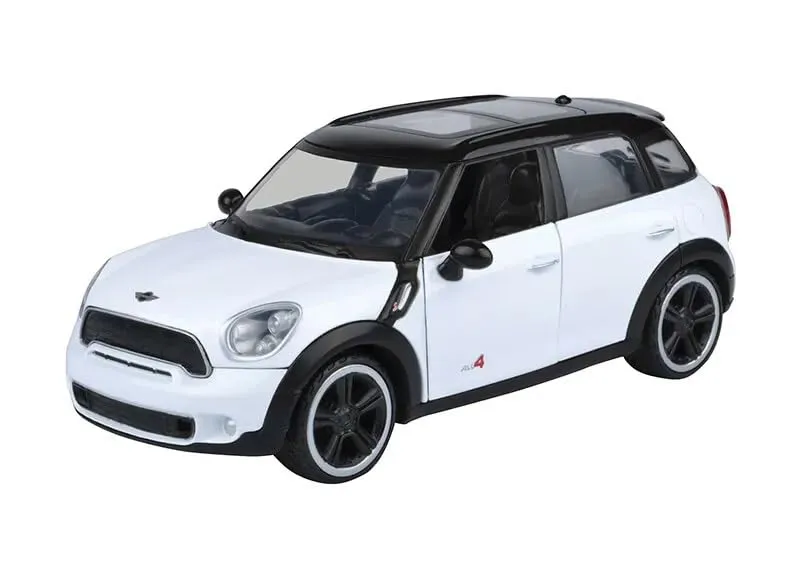 Motormax 73353w — Mini Cooper S Countryman White 1/24 Diecast Car Model by Motormax
