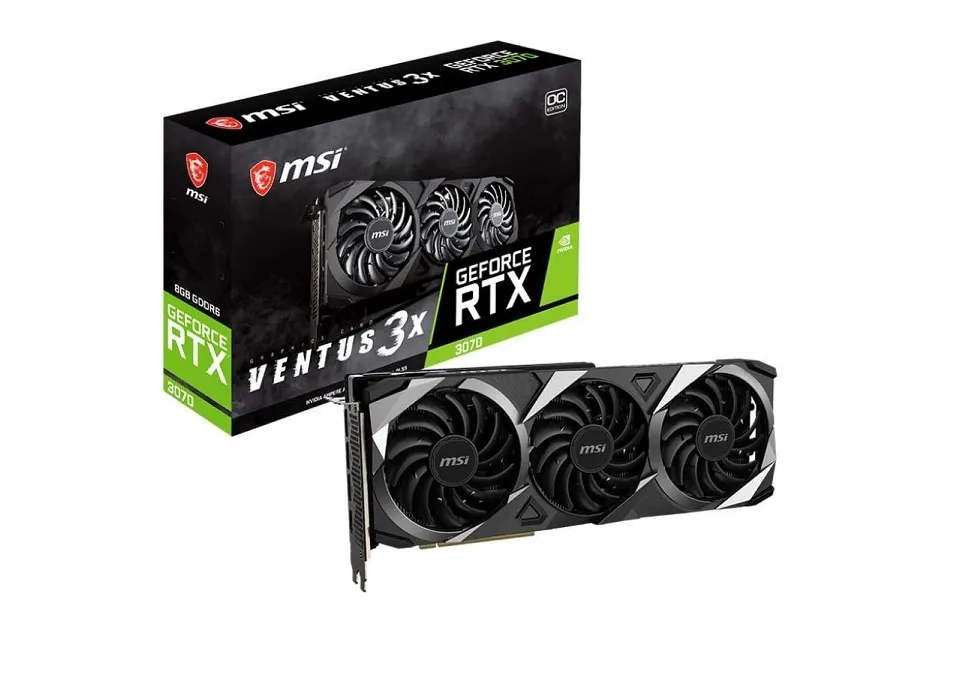 MSI RTX 3070 VENTUS 3X OC — 8GB MSI GeForce RTX 3070 Ventus 3x OC PCI-E Gaming Graphic Card RTX3070VENTUS3XOC