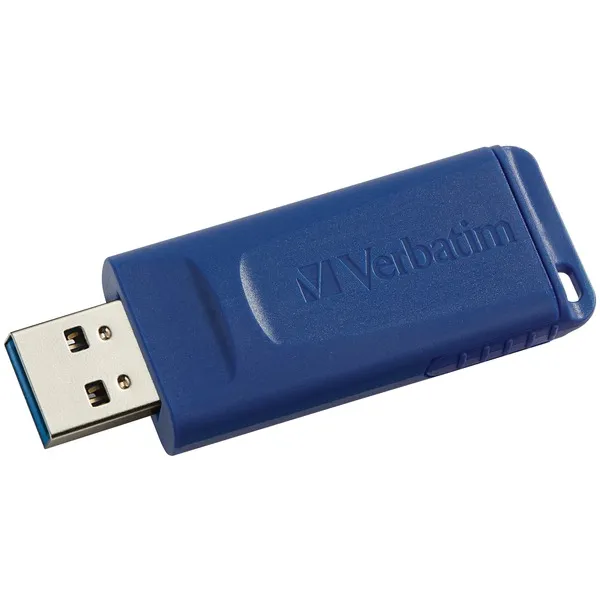 VERBATIM 98658 — Verbatim USB Flash Drive, 98658, 64GB, Blue, TAA