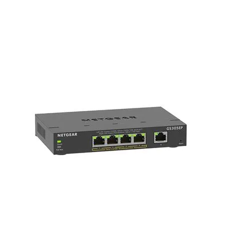 NETGEAR GS305EP-100NAS — 5 Port GB PoE Smart Plus