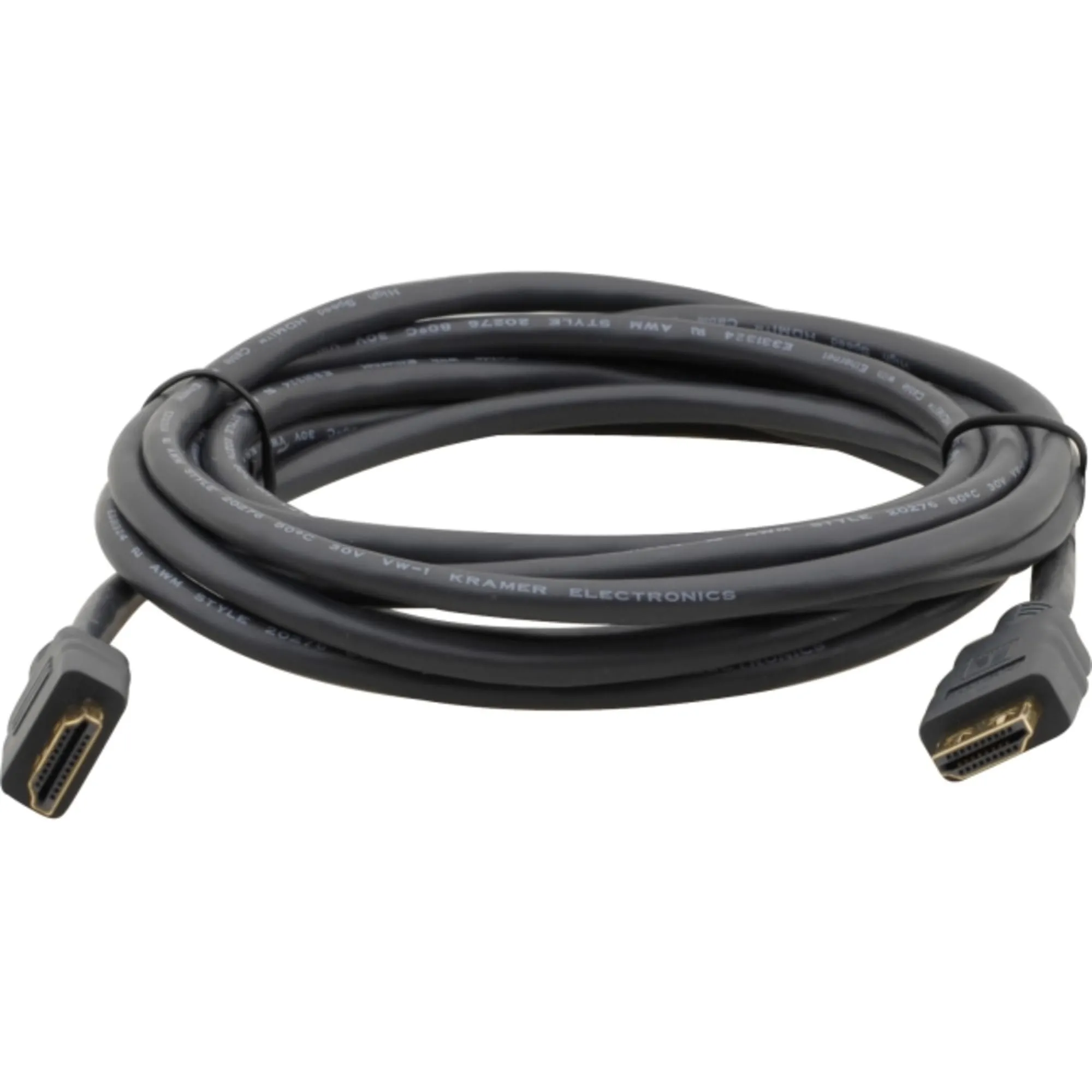 Kramer 97-0131010 — 97-0131010 - HDMI (M) to HDMI (M) Ethernet Cable with Pull Resistant Connectors - 10ft.