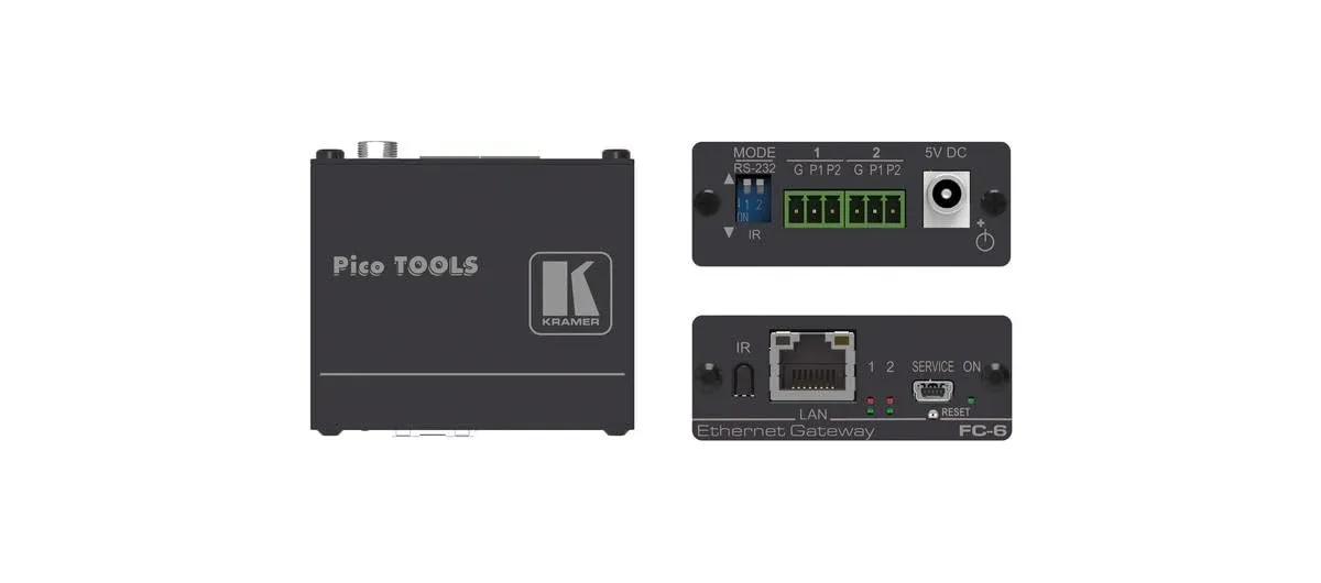Kramer FC-6 — 2-Port Multi-Io Serial/Ir Control Gateway