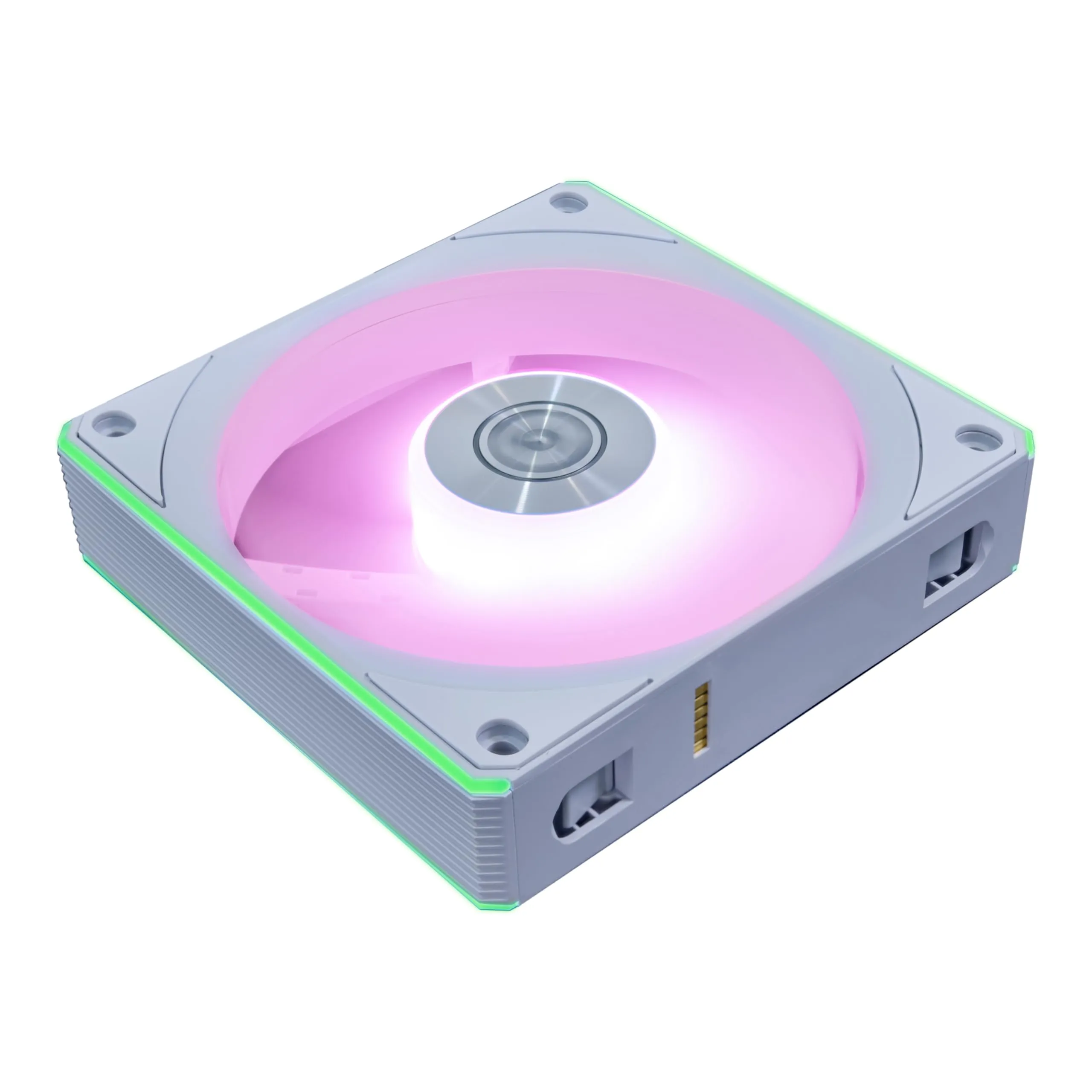 LIANLI 12RCL1F1W — Lian Li UNI FAN CL Flex 120mm Reverse Blade ARGB Fan, Single Pack, Daisy-Chain Design, Controller Not Included - White (12RCL1F1W) | SKU FAN-RCF1W4