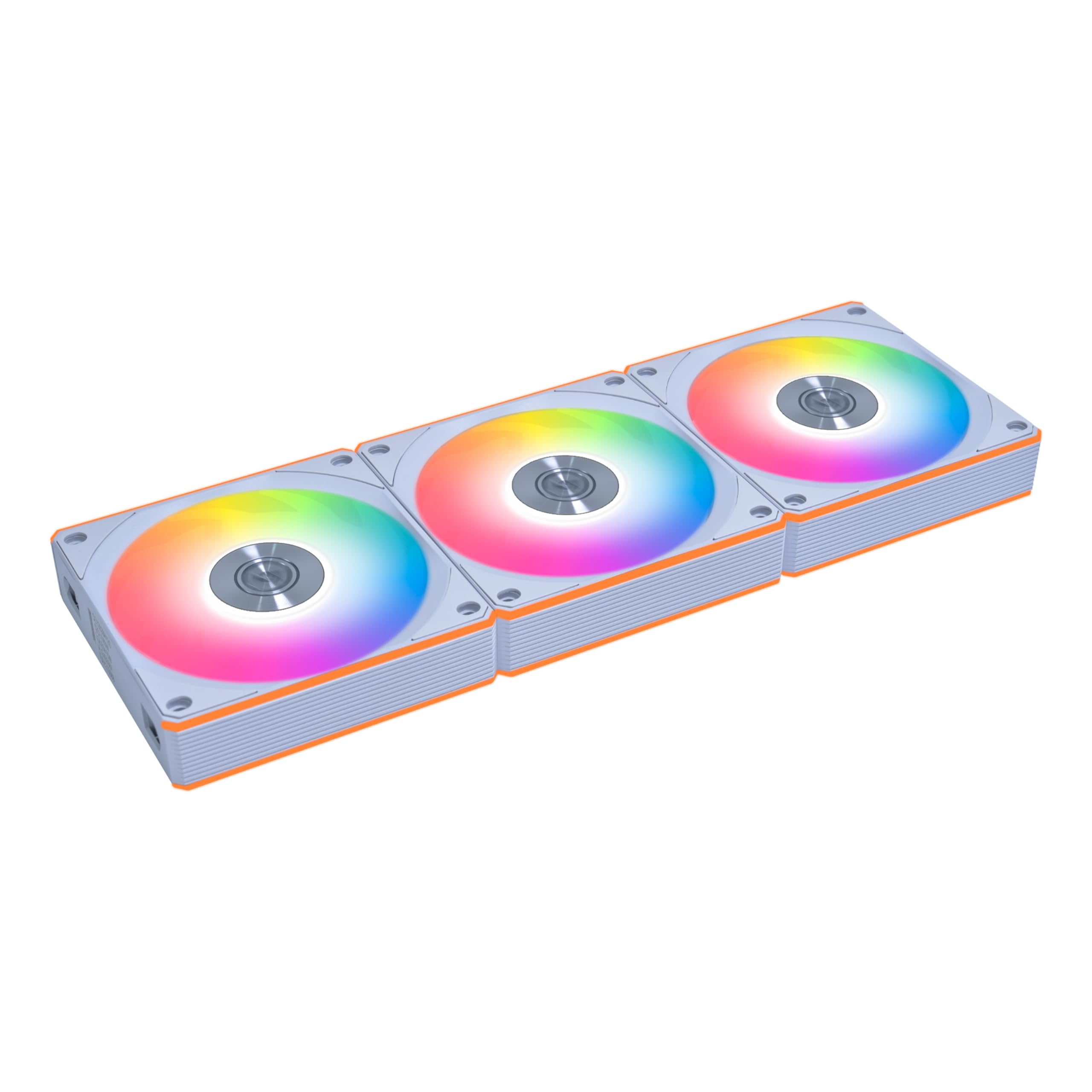 LIANLI 12RCL1F3W — Lian Li UNI FAN CL Flex 120mm Reverse Blade ARGB Fan, 3 Pack, Controller Included - White (12RCL1F3W) | SKU FAN-RCF3W8