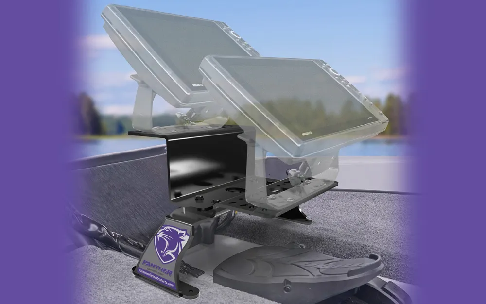CMP GROUP LTD/ OCTOPUS 954400DM — Panther Dual Electronics Deck Mount Bracket and Base