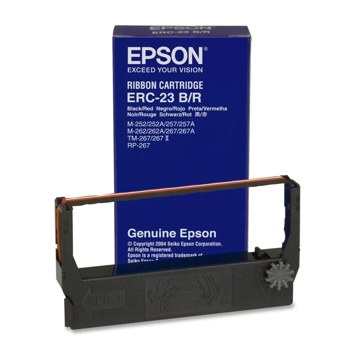 EPSON EPS ERC23BR — Epson Dot Matrix Ribbon Cartridge - Black, Red - 1 Each - Dot Matrix - Black, Red - 1 Each