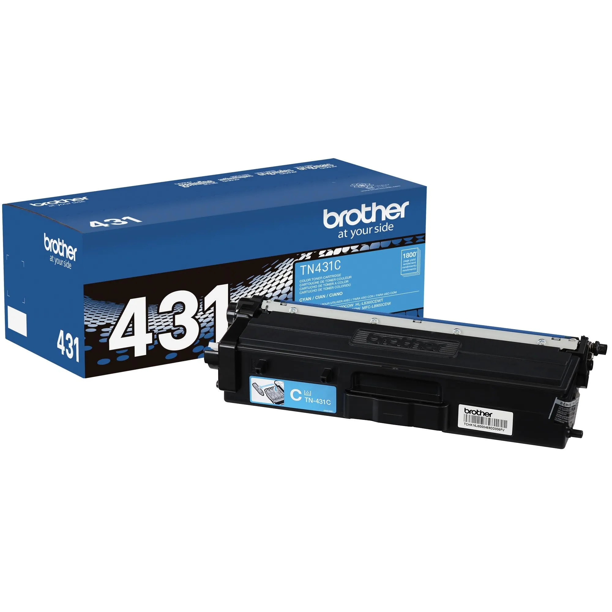 Brother BRT TN431C — Brother TN431C Standard Yield Laser Toner Cartridge - Cyan - 1 Each - 1800 Pages