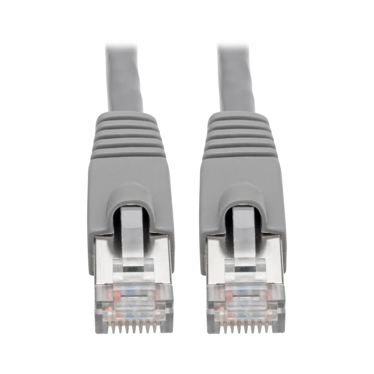 Eaton Tripplite N262-007-GY — Tripp Lite Cat6a Snagless Shielded STP Patch Cable 10G PoE Gray M/M 7ft