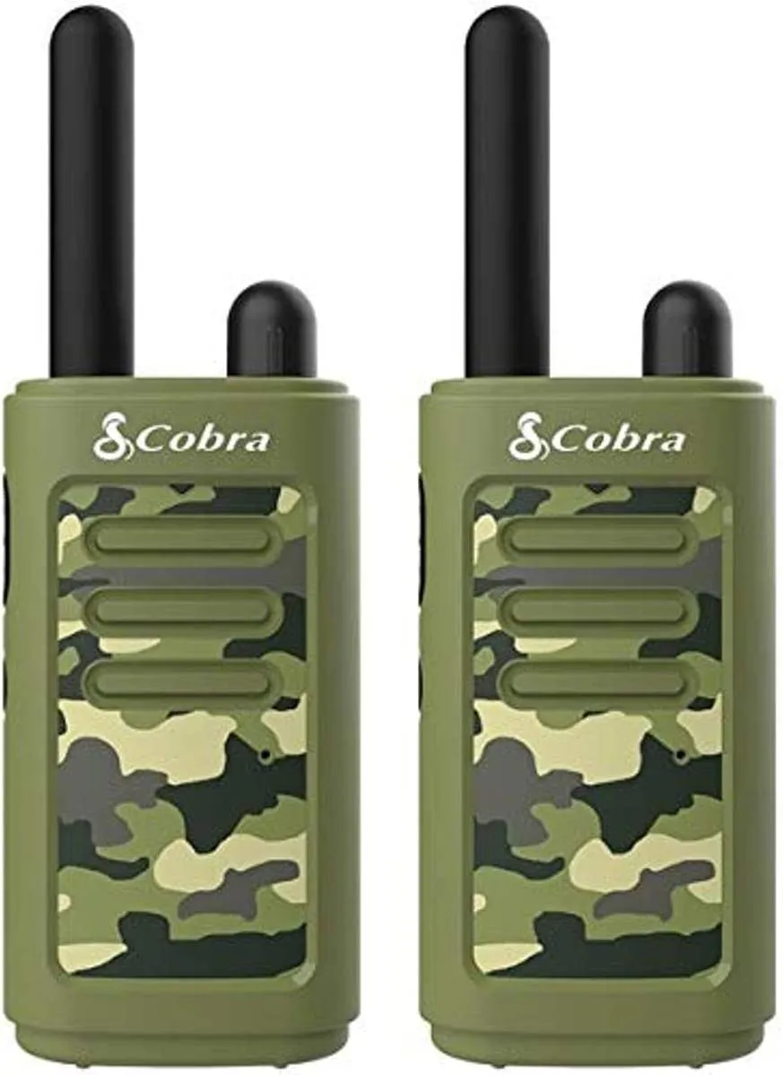 COBRA ELECTRONICS HE150 G — KIDS HERO 16-MILE RANGE WALKIE TALKIES, GREEN, 2 PACK