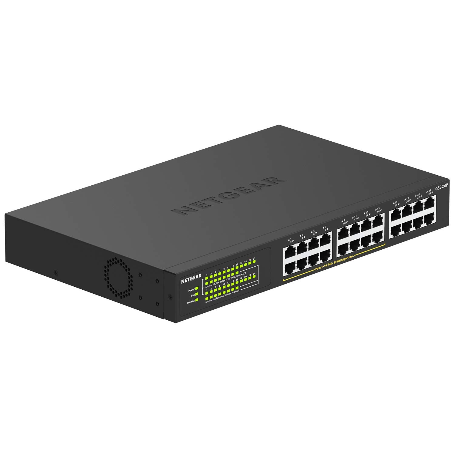 NETGEAR GS324P-100NAS — 24 port Gigabit Ethernet Unman