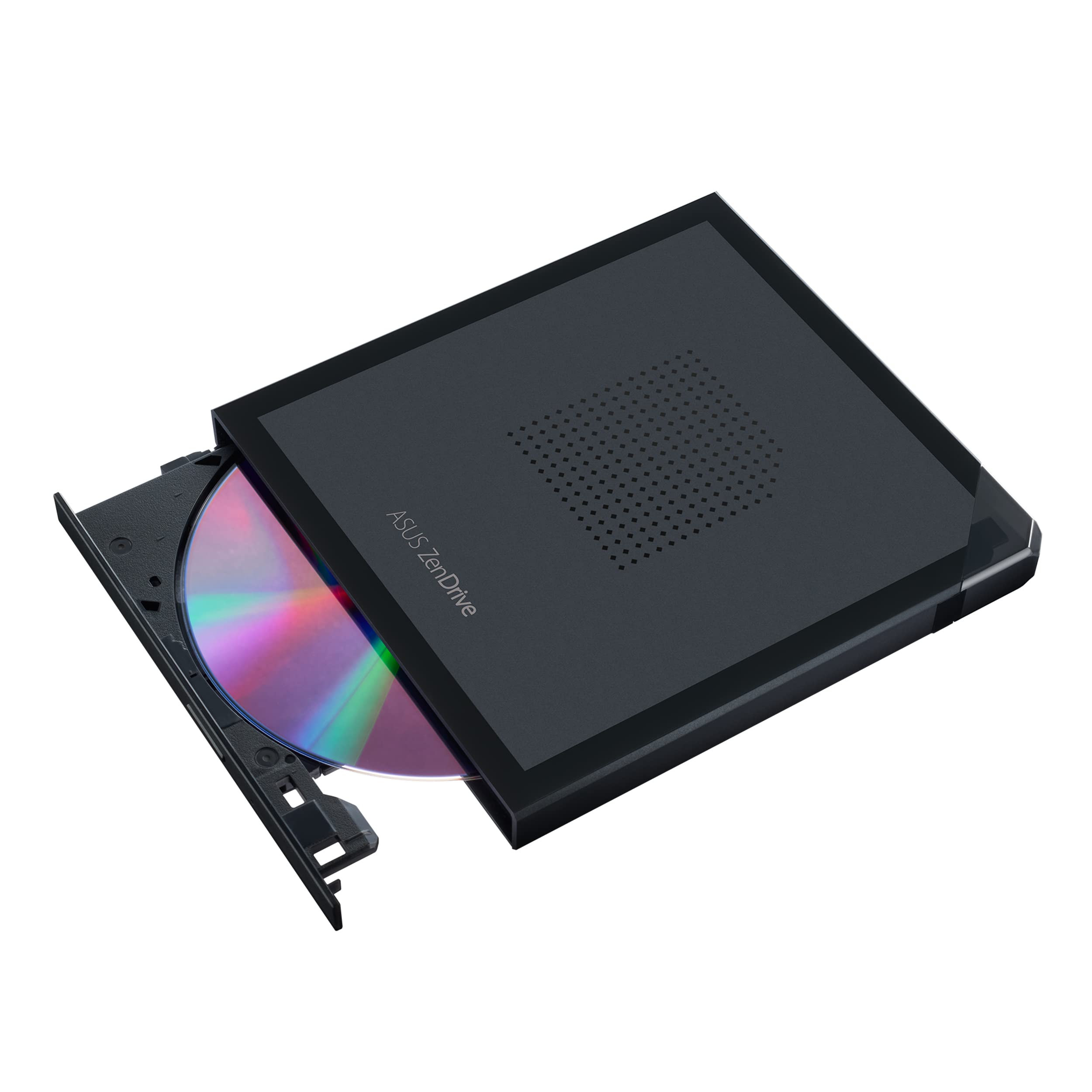 ASUS SDRW-08V1M-U/BLK/G/AS/P2G — ASUS ZenDrive V1M External DVD Drive and Writer with Built-in Cable-Storage Design, USB-C Interface, Compatible with Win 11 and macOS, M-DISC Support (SDRW-08V1M-U) | SKU SDRW-08V1